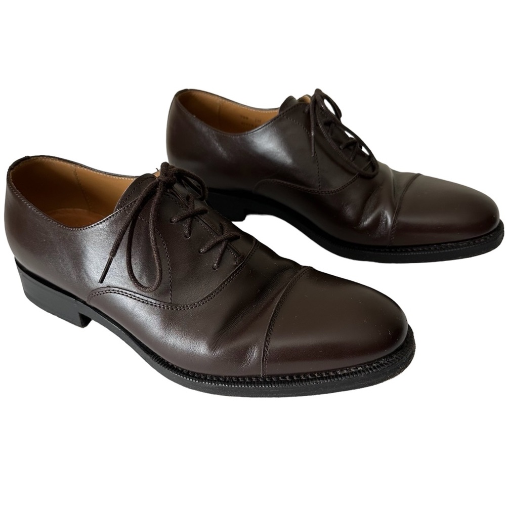 Men’s Brown Leather Original Goodyear Welted Made by Hand Shoes 7